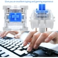FC20Pcs Keyboard Switches, Blue Switch Mechanical Keyboard Clicky