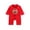 Red, variant on Otqutp Baby Long Sleeve Jumpsuit Chinese New Year Traditional Outfit Newborn Stand Collar Button Crawling Suit for Boys Girls