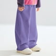 thumbnail image 2 of Kogui Girls Sweatpants Long Girls' Joggers Soft Active Performance Casual Sweatpants Size 8-10 (Purple,8-10 Years), 2 of 5