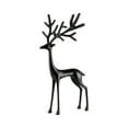 thumbnail image 2 of Euaioeiu Antique Bronze Finish Metal Deer Statue, Outdoor Garden Decor, 24 Inches Tall, Rustic European Style Sculpture for Patio, Yard, and Entryway Decorations, 2 of 6