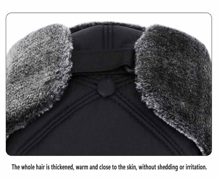 Men Trapper Aviator Trooper Earflap Hat Windproof Winter Ski Face Cover Cap Warm