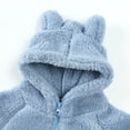 thumbnail image 2 of Qudderr 9M-7T Boys Girls Winter Hooded Coat Jacket for Baby Toddler Thick Wool Coat Kids Warm Fleece Outerwear, 2 of 9