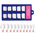 thumbnail image 4 of 100Pcs/Set Nail Tips Fake Nails, Detachable Fashion Solid Color Long Pointed Full Cover Artificial False Nails Manicure Decor for Nail Salons and DIY Nail Art, 4 of 8