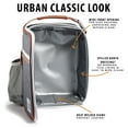 thumbnail image 4 of Acorn St by Fit & Fresh Vertical Insulated Reusable Lunch Bag for Men, Women, Kids, Gray, 4 of 7
