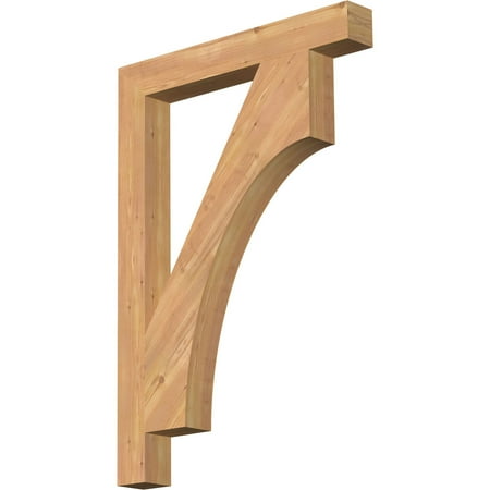 

Ekena Millwork 3 1/2 W x 28 D x 40 H Westlake Block Smooth Bracket Western Red Cedar