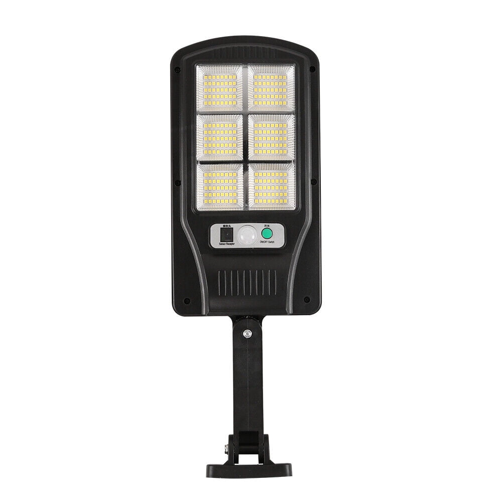 FIEWESEY LED Solar Street Lights Outdoor,Remote Control Solar Parking Lot Lights Wireless Motion