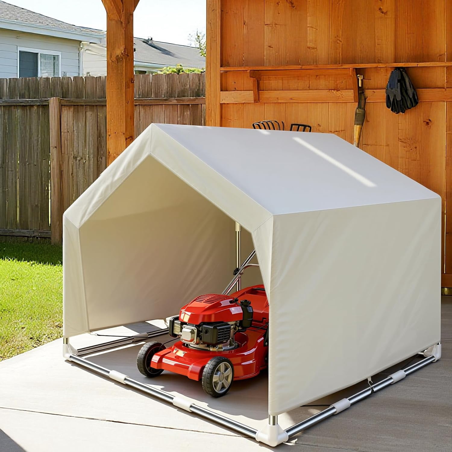 Elevated Dog House for Outdoor or Indoor - Waterproof Dog Tent Cat House, Dog Sunshade Tent, Pet House with Removable Cover, Suitable for Medium Cats Dogs