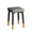 Dark Grey and Black, variant on YUCHANG Vanity Stool Chair,Modern Chair-Small Ottoman Foot Stool for Makeup Room, Living Room, Bathroom(Dark Grey and Black)