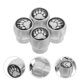 thumbnail image 1 of Moluckfu 4Ud Tapones Metálicos Para Válvulas De Llanta En Aleación De Aluminio Color Plata Para Vehículos, 1 of 7