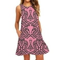 thumbnail image 2 of Mefallenssiah Robes d'Été pour Femmes Plage Florale T-Shirt Robe Décontractée Poches Boho Robe Débardeur, 2 of 5