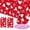 Design2, variant on Valentines Tableclothes Heart Tablecloth Rectangle Table Covers for Romatic Night Waterproof Plastic Anniversary Table Covers 54" x 108" 3Pack Design4