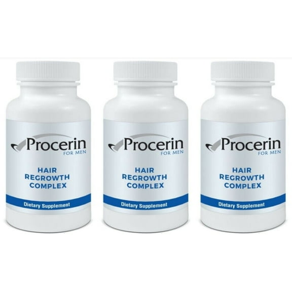 Procerin Hair Regrowth Complex 3 bottles New Formula New Packaging
