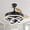 Black, variant on Oaks Aura 42 Inch Retractable Dimmable LED Ceiling Fan Light Remote 3-Color 6-Speed Chandelier