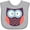 AC-Heather Grey, variant on Inktastic Owl Boys or Girls Baby Bib