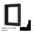 thumbnail image 4 of VAREIHNAZ Canvas Floater Frames, Canvas Floating Frame, Floater Frame for Canvas, Floater Frames for Canvas Paintings, Canvas Picture Frame (12"x16", Black), 4 of 5