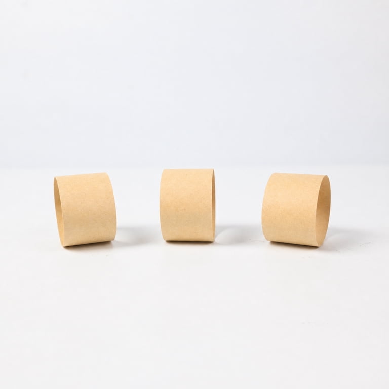 L LIKED, Pack of 300 Blank Kraft Paper Money Bands, 7.5x1.25 in ...
