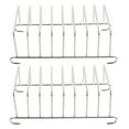thumbnail image 1 of WEUVEB 2Pcs Sturdy Air Fryer Basket Support Rack Stainless Steel for Home Users, 1 of 5