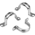 thumbnail image 3 of 2inch With 2 Holes U Bracket Stainless Steel Tube Strap Tension Clip U Bracket Rigid Pipe Strap Tension Clips for Pipe Fixing(25Pcs), 3 of 5