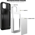 thumbnail image 3 of KOMI for iPhone 13 Pro Case with Card Holder[Store 5 Cards] Dual Layer Heavy Duty Shockproof iPhone 13 Pro Wallet Case with Hidden Card Slot Large Storage Case for iPhone 13 Pro (White), 3 of 7