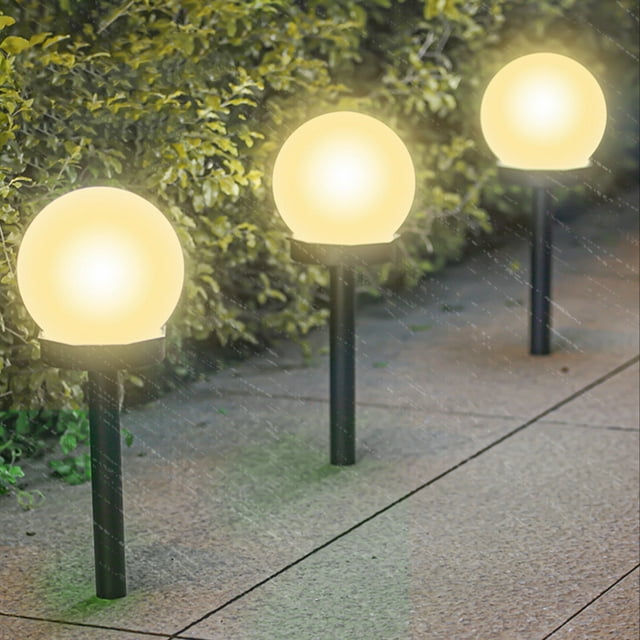 Solar Garden Decor Lights Outdoor Waterproof,Solar Powered Pathway Landscape Lighting,Solar Lights Outdoor Water Resitant LED Lighting Solar Powered Outdoor Lights Solar Garden Lights for Patio Yard