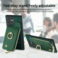 thumbnail image 6 of ELEHOLD for Samsung Galaxy S24 Ultra Zipper Wallet Case, Galaxy S24 Ultra with Back Card Holders Metal Ring Holder Kickstand Function Leather Shockproof Card Wallet Case for Business Women Men,reen, 6 of 10