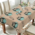 thumbnail image 4 of GZHJMY Owl Tablecloth, Rectangle Waterproof Washable Polyester Table Cover for Picnic Dinner Holiday Party Decor, 60 x 108 Inch, 4 of 7
