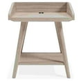 thumbnail image 2 of Wooden Accent Table with Gallery Rail Top Beige - Saltoro Sherpi, 2 of 5