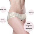 thumbnail image 4 of IAUYY Seamless Women Underwear Thongs ,Large No Show Ladies Thong-No Line Workout Breathable Comfortable Panties Soft Minimalist Beige, 4 of 6