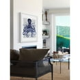 thumbnail image 2 of Marmont Hill "Blue Octopus 3" Framed Painting Print, 2 of 6