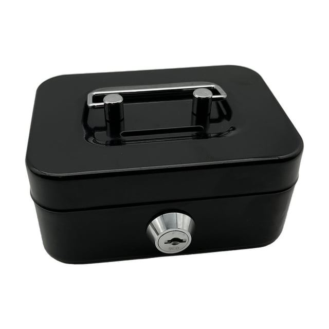 Money Safe Lockable Cash Box with Key,Portable Piggy Box Made of Metal ,Widely Used