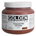 thumbnail image 2 of Golden Heavy Body Artist Acrylics - Transparent Red Iron Oxide, 32 oz Jar, 2 of 2