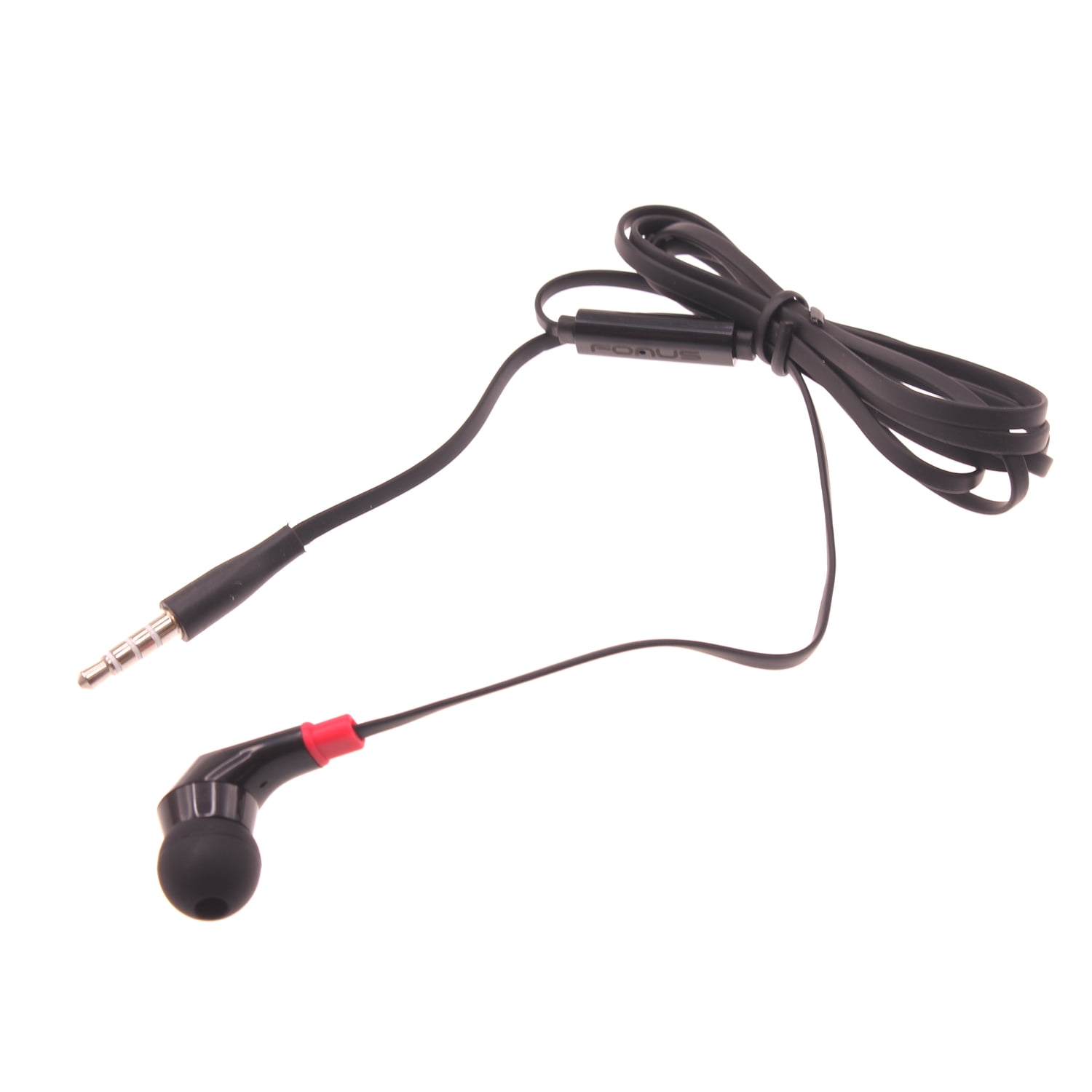 Mono Headset for Motorola Moto Tab G62/Tab G70 - Earphone w Mic Wired Earbud 3.5mm Single Headphone Hands-free Microphone Black