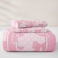 thumbnail image 5 of Manfei Cartoon Heart Print Bed Spread Queen For Kids,Letter D Personalized Initial Girls Queen Coverlet Set,3-Piece, 5 of 7