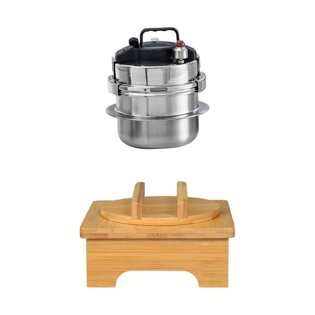 a Presión Pequeñas 2L con Soporte de Madera