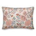 thumbnail image 2 of Creative Products Pink Navy Floral 20 x 14 Spun Poly Pillow, 2 of 3