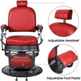 thumbnail image 7 of BarberPub Heavy Duty Vintage Barber Chair All Purpose Hydraulic Recline Salon Beauty Spa Red 3850, 7 of 7