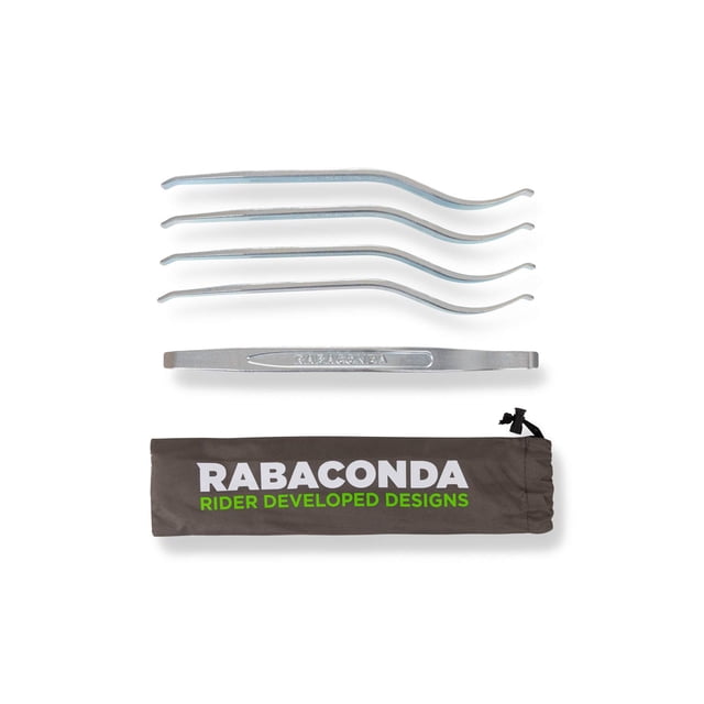 Rabaconda Motorcycle Pro Tire Iron Set - Premium Tire Changing Tools: 5 PCS Tire Spoons Tire Irons