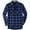 C1-Dark Blue Plaid, variant on Demotime Men's Flannel Plaid Casual Button Down Shirt S Red Plaid