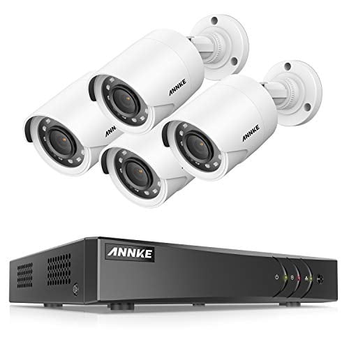 ANNKE 8CH 5MPLite Security Camera System H.265+ DVR with 4Pcs 1920TVL Outdoor Wired CCTV Camera
