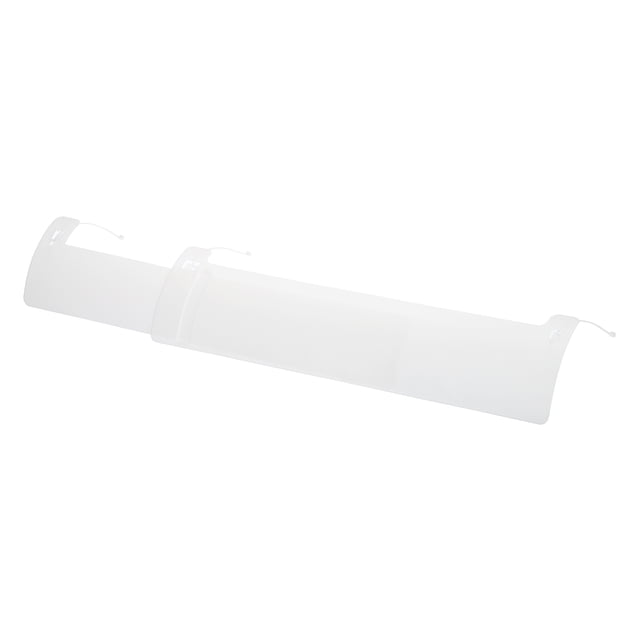 Uxcell 460x780mm Deflector de Aire Acondicionado Ajustable Baffle Telescópico Blanco