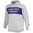 thumbnail image 2 of Men's Fanatics Heather Gray Golden State Warriors Big & Tall Wordmark Pullover Hoodie, 2 of 3