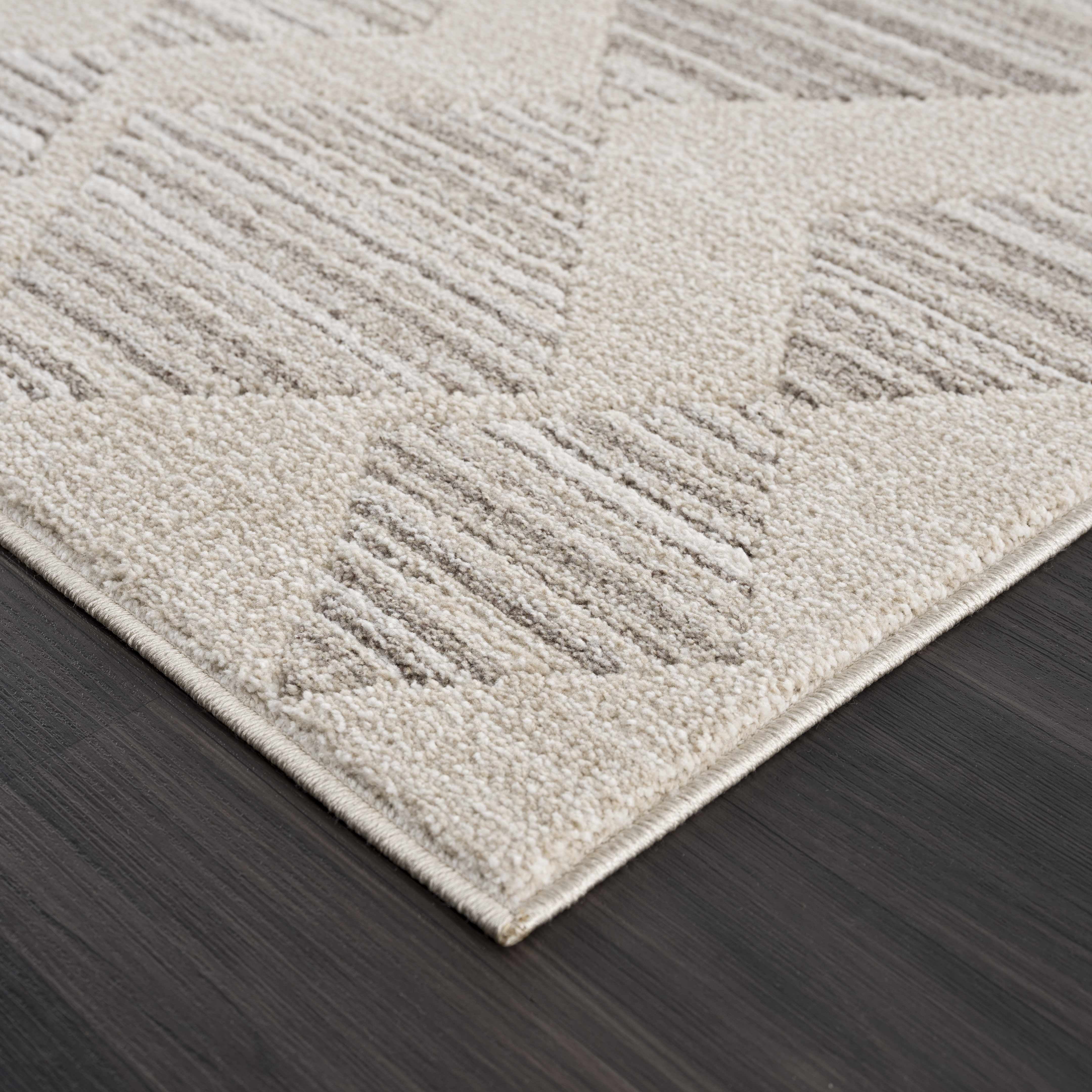 Hauteloom Casablanca Collection Living Room Bedroom Runner Rug - Cozy Moroccan Farmhouse Carpet - Brown, Beige - 2'7" x 7'3"