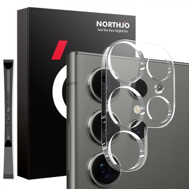 NORTHJO For Samsung Galaxy S25 Ultra Camera Lens Protector Tempered Glass HD Clear 3D Full Coverage