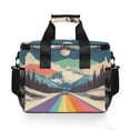 thumbnail image 7 of FORMRS Insulated Cooler Bag 24 Cans Capacity Soft Leakproof Lunch Box with Side Pockets, Colorful Road at Night, 7 of 7