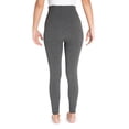 thumbnail image 5 of MUK LUKS Women's 2 Pair Jersey Fleece Lined Leggings, 2 Pack, Sizes S/M to 1X/2X, 5 of 11
