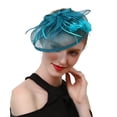 thumbnail image 2 of MSJUHEG Tea Party Hats,Feather Hair Clip,Feather Headpiece,Church Hats,Fascinators Hats,Hats Wedding Hats for Suitable Girls Headband I One Size, 2 of 3