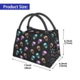 thumbnail image 2 of Balery purple cyan brown Skull Bolsa de Aislamiento Portátil – Bolsa de Almuerzo con Forro de Aluminio Mejorado, Funda Impermeable y Fácil de Limpiar para Picnic y Caja de Almuerzo, 2 of 6