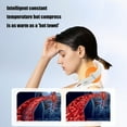 thumbnail image 3 of Neck Massager - with Heat & 16 Intensity Levels, Ergonomic Wearable for Muscle Relaxation, Home/Office/Travel Device (1pcs White), 3 of 9