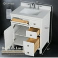 thumbnail image 3 of Lavanti Oakford Solidwood 30-inch Bathroom Vanity with Sink - Stylish White, 3 of 7