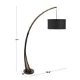 thumbnail image 7 of Lumisource Noah Mid-Century Modern Floor Lamp, Walnut/Marble, 7 of 7